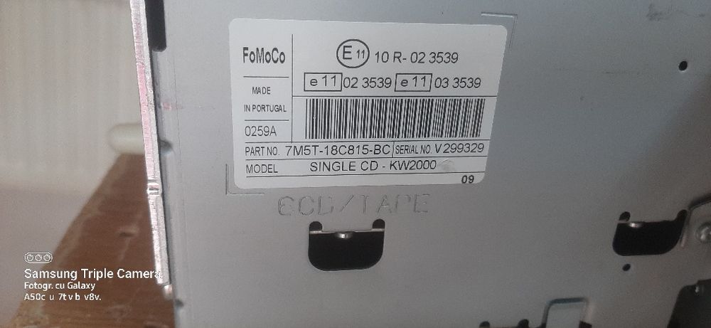 Radio CD Ford Focus 2011