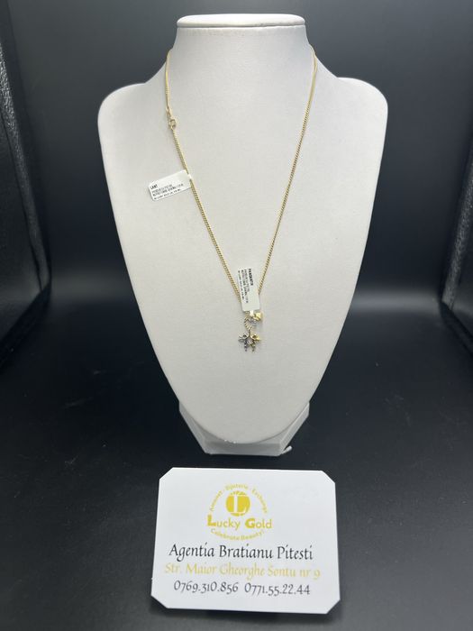 Lant- pandant 14k 1.35 gr 1,18 gr lungime 40 cm cod 25339,24485