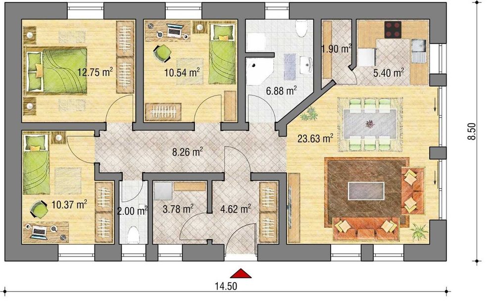 Casa parter 100mp , teren 400 mp, langa padure Joita Liniste aer curat