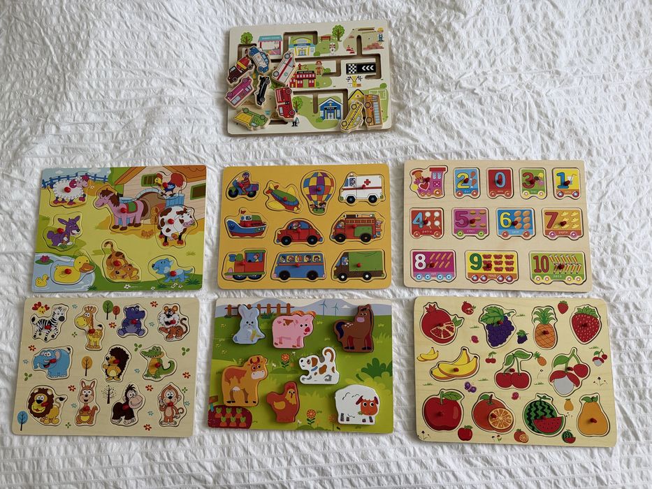Puzzle din lemn  7 bucati