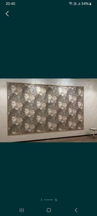 Поклейка обоев 800 тенге