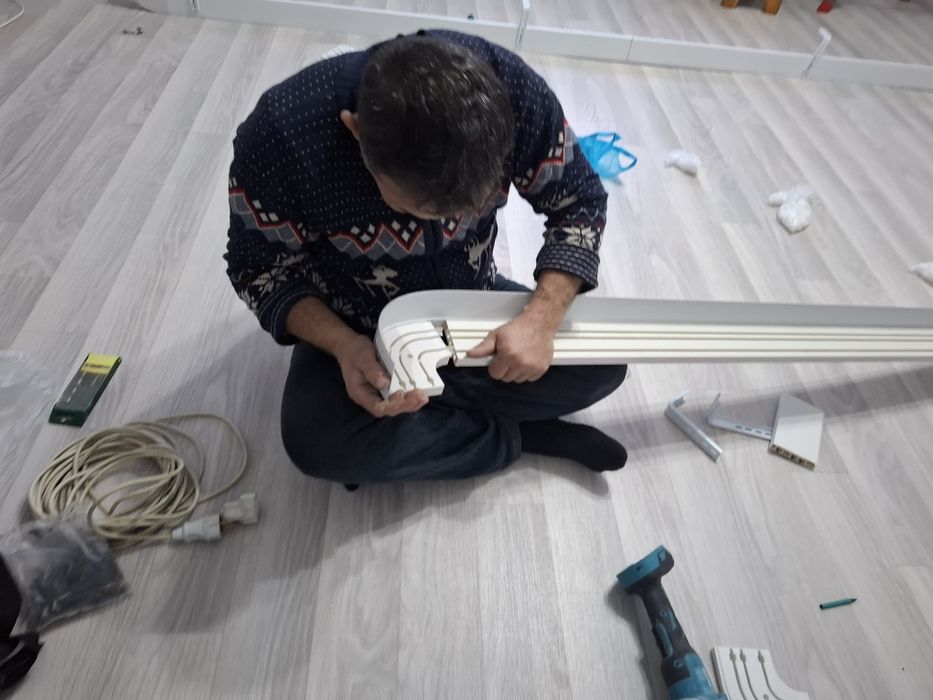 Установка карниз