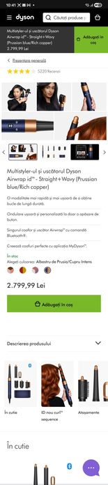 Dyson multistyler airwrap i.d. Model 2025