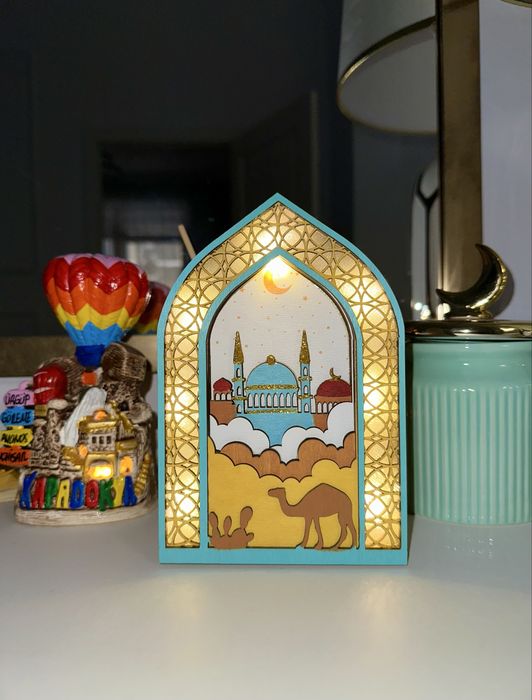 Ramadan светодиодная подставка на Рамадан, Курбан Байрам