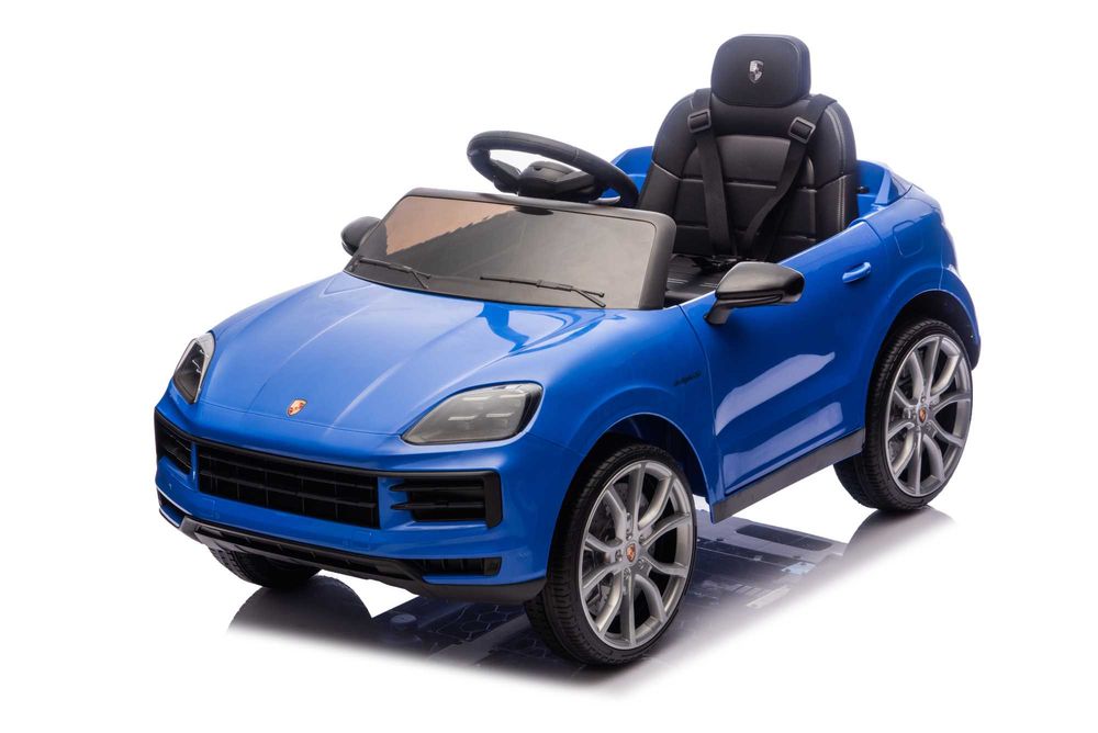 Masinuta electrica Porsche Cayenne 2x35W 12V scaun tapitat Blue
