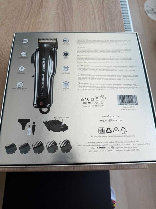 Aparat de tuns cordless 6341, Kiepe Prescelta, 6 inaltatoare, Negru