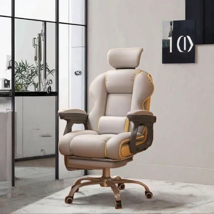 (Sf-17) Офисное кресло руководителя с подставкой для ног