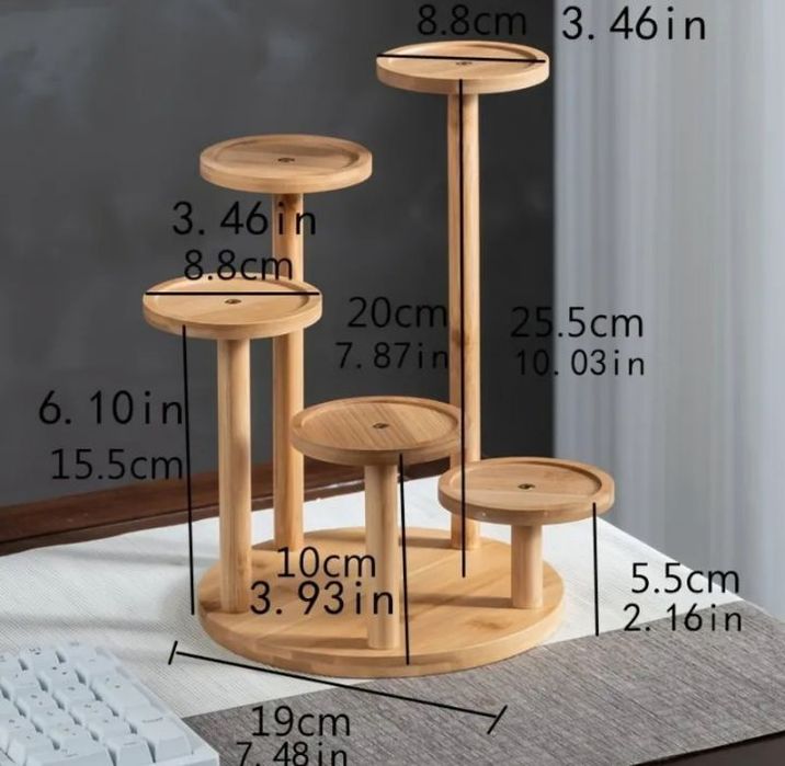 Подставка для цветов бамбук