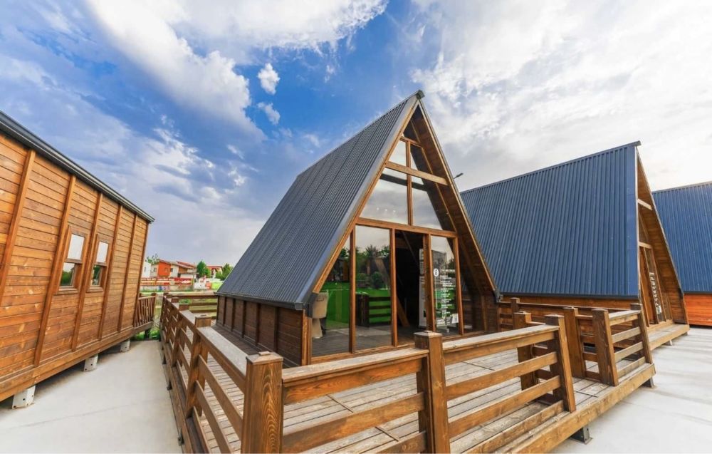 Vand cabane tip A frame la cheie