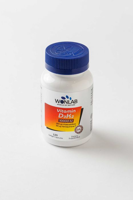 Wonlab Vitamin D3 K2 5000 XB, 120 yumshoq kapsula