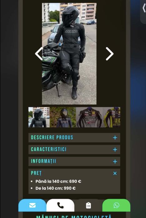 Costum moto dintr o piesa rmd