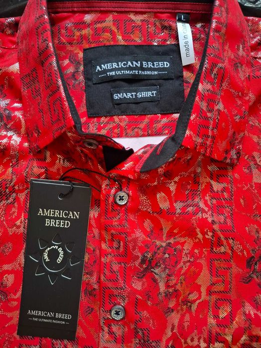 Мъжка маркова официална риза American Breed - The Ultimate Fashion, L