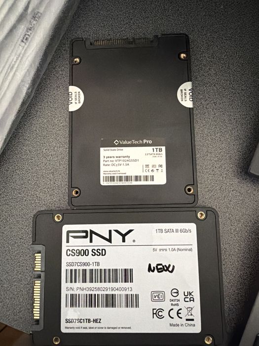 Ssd 1tb sata3 PNY ValueTech