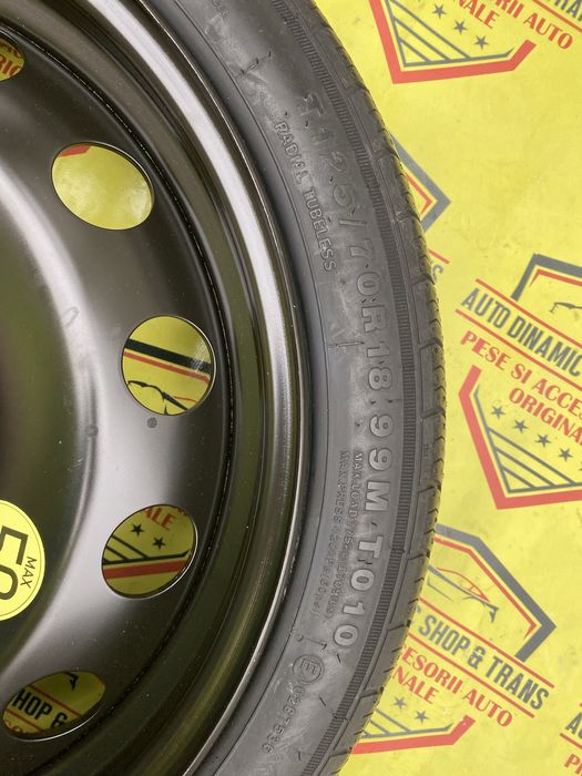 Roata rezerva slim originala BMW X2 seria1 F40 125/70/18 5X112 Dot1222