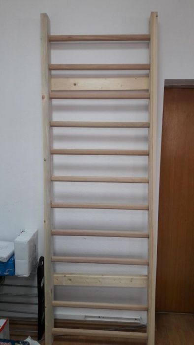 Spalier gimnastica 200/70 cm, 9 trepte, lacuit