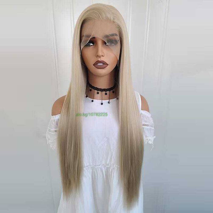 Права дантелена перука 13x4 в пепеляво русо