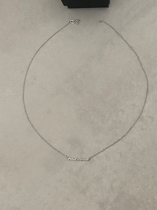 Сребърно колие с надпис Мама /подарък при раждане/8-ми март/рожден ден