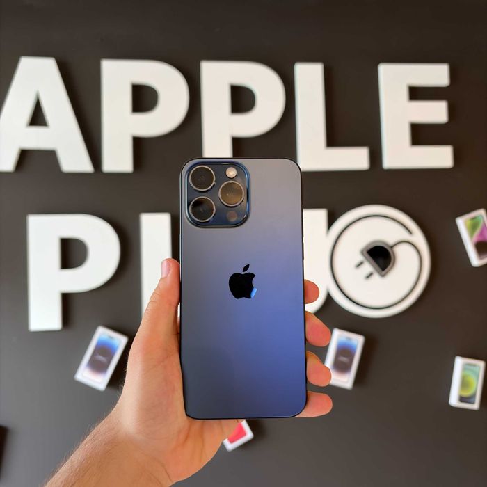 iPhone 15 Pro Max 256Gb Blue Titanium 100% Baterie + 24 Luni Garanție / Apple Plug