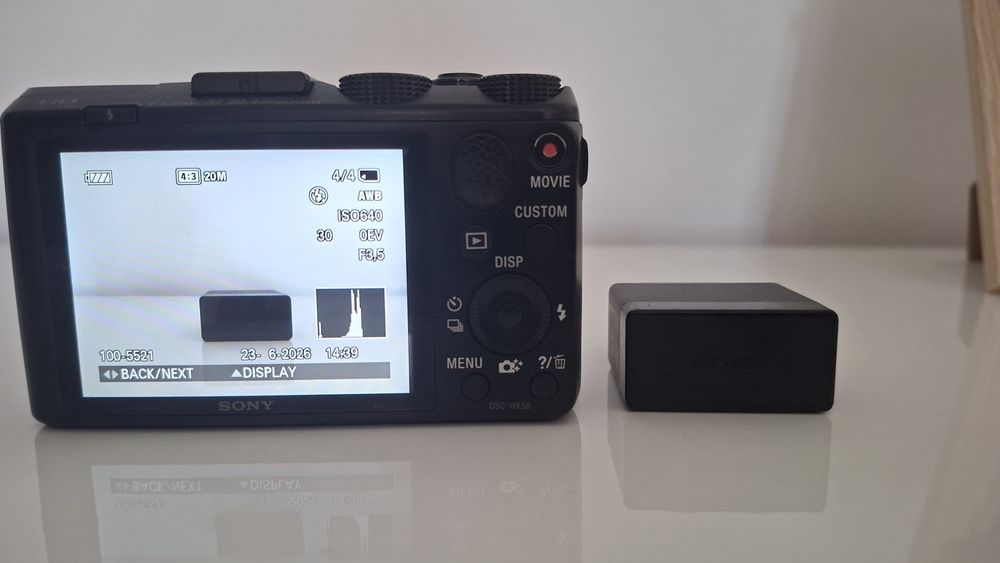 Влогърски фотоапарат Sony Cyber-shot DSC-HX50,Wi-Fi,Smart