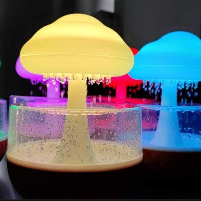 Дизайнерска лампа- овлажнител  дъждовен облак от FOEZOE