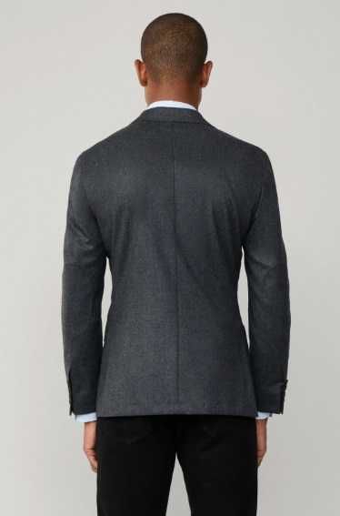 Sacou blazer de lux 48 M Hackett lana Loro Piana gri navy