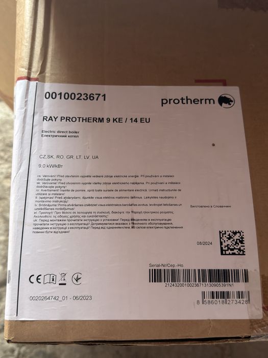 vand centrala termica electrica ray 9kw ke/14 EU protherm