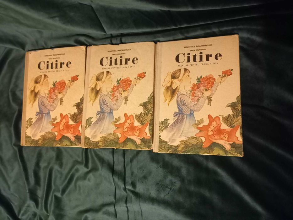 Manual scolar editie veche Citire pentru clasa a 4-a, anul 1990, complet