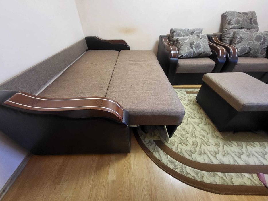 vand canapea extensibila, cu 2 fotolii pat