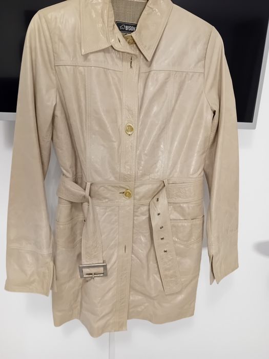 Trench Jaketa piele naturala geaca