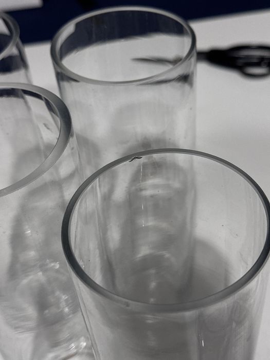 Cilindri pentru lumanari/flori, 8 bucati, pretul e pentru TOATE