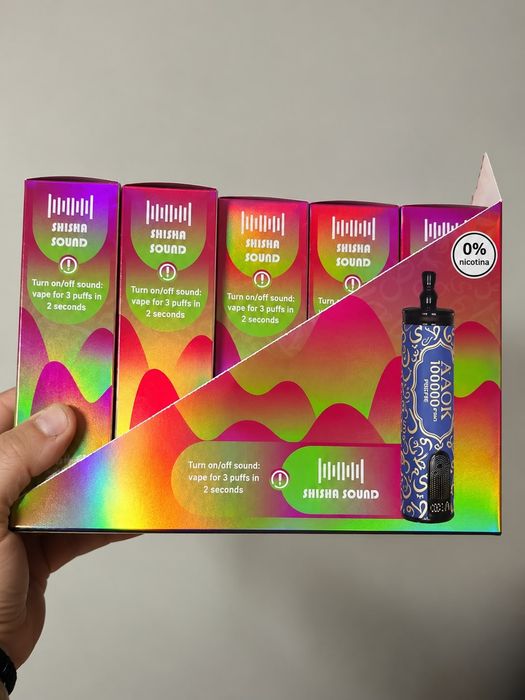 Vape 100.000 Puffs Narghilea Reincarcabil Display Abur Mult