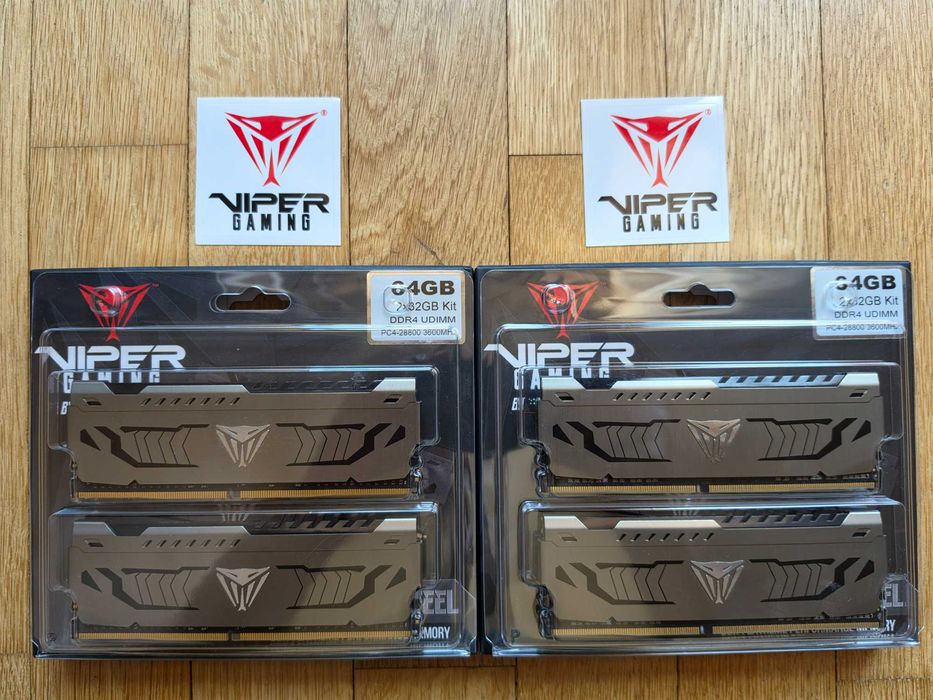 Гаранция! Ram памет Patriot Viper Steel 128GB (4 x 32GB) DDR4 3600MHz