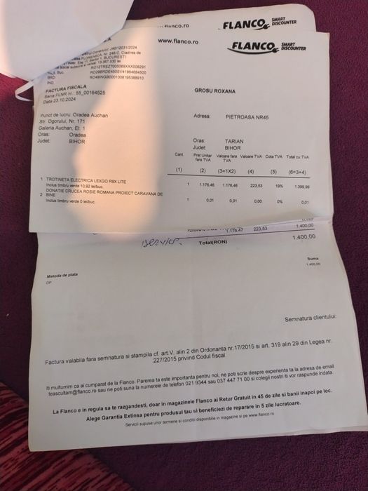 Vând trotineta electrica