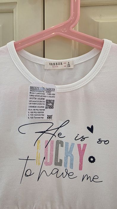 Детска рокля 128 см от памук 100% с етикет