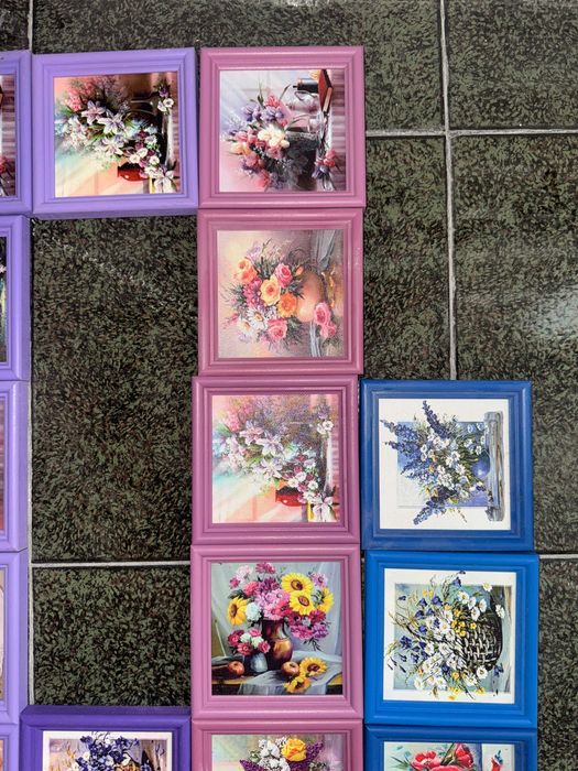 живописни мини картини цветя