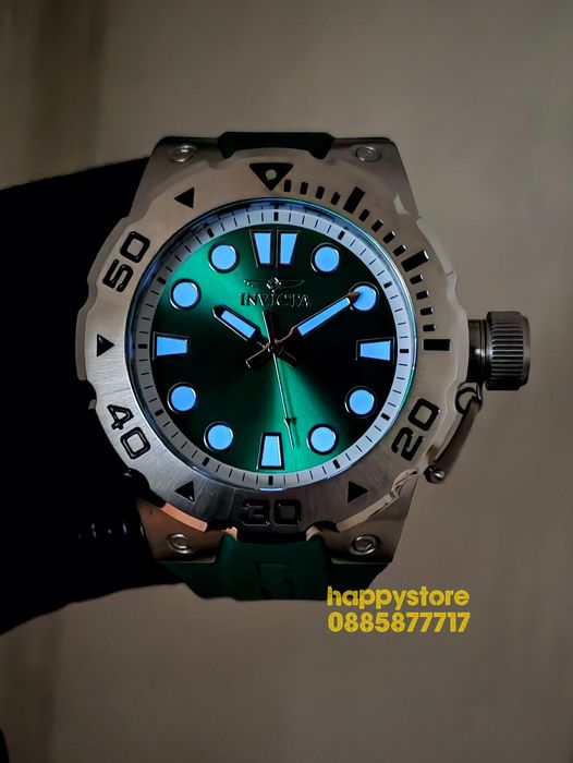 INVICTA Bumble Green 51mm, Инвикта нов ръчен часовник
