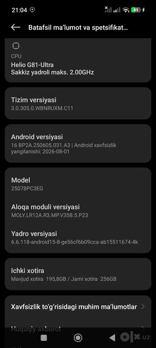 Poco c58 Ubaydulla