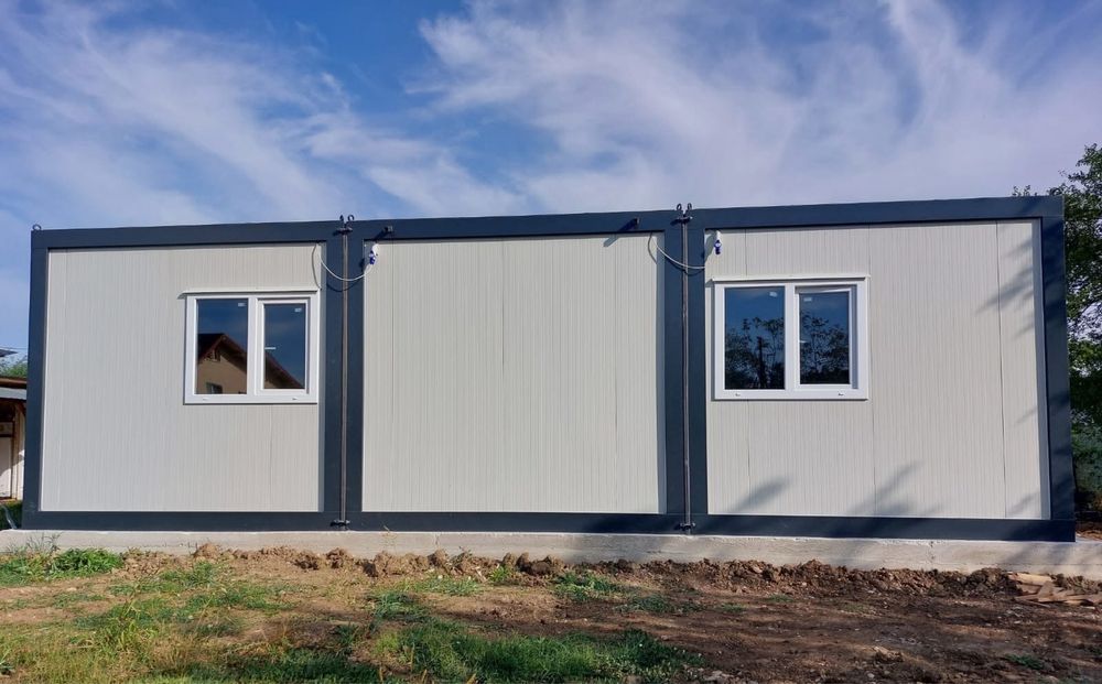 Casa de locuit casa modulara pe structura metalica la cheie cu baie