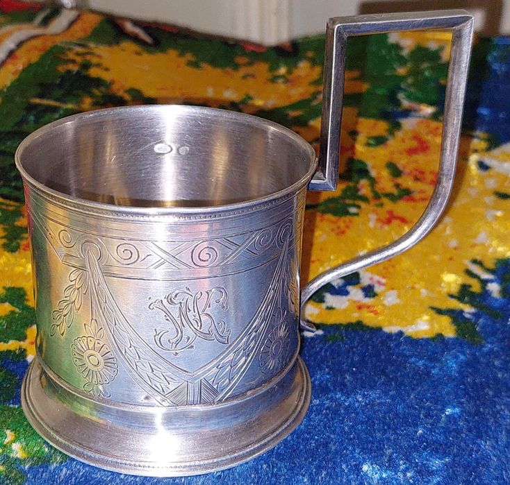 Антикварные царские Подстаканники. Серебро 84 пробы По цене за 1 грамм