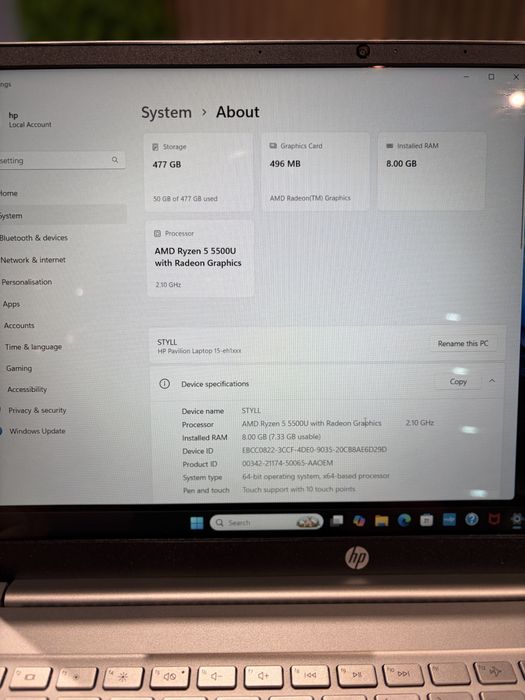 *ATS GSM**Hp Pavilion 15-eh1xxx/Garantie