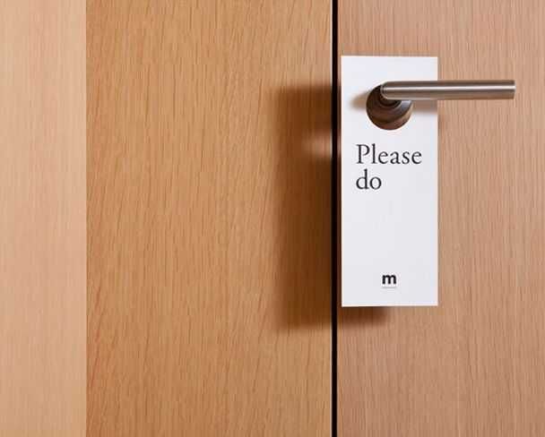 Eshik osmalari, Таблички "Do Not Disturb"