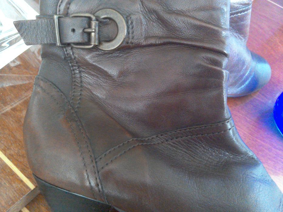 Ghete (botine) de piele, damă, mărimea 37