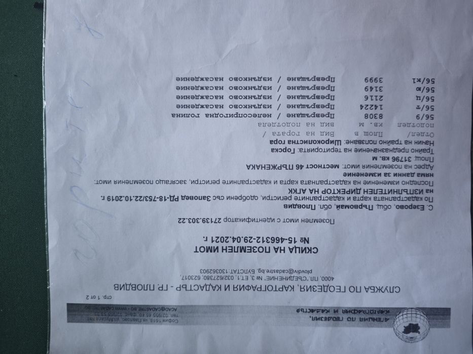 Поземлен имот с. Езерово