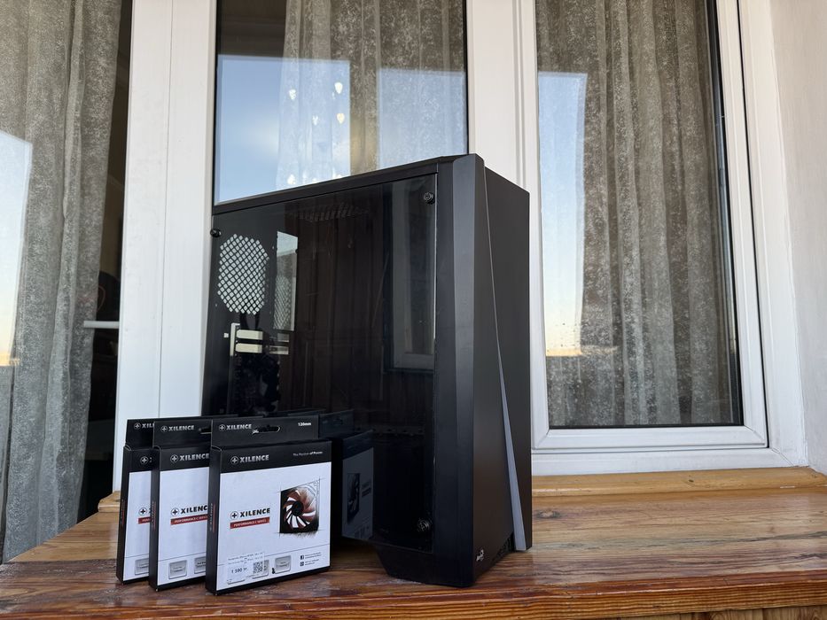 Корпус для ПК AeroCool Cylon Mini, четыре корпусных вентилятора