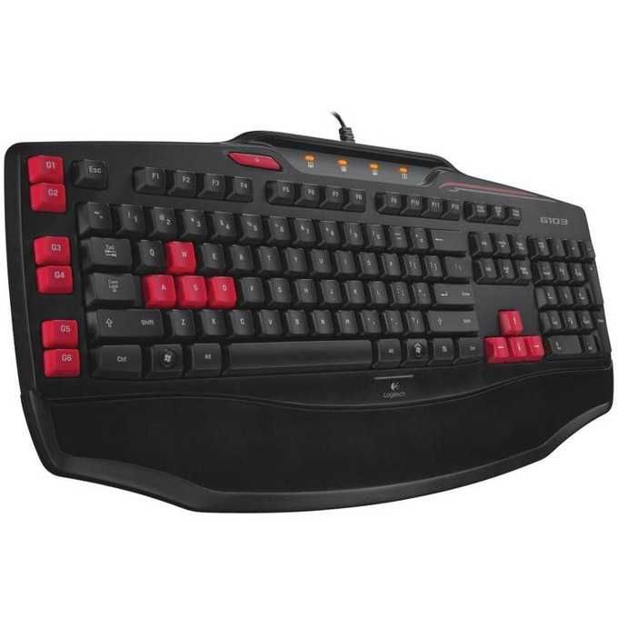 Клавиатура Logitech G103 Gaming Keyboard, черна
