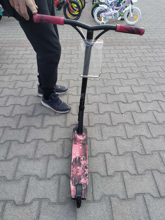 BYOX Детска тротинетка stunt SHOCK червен