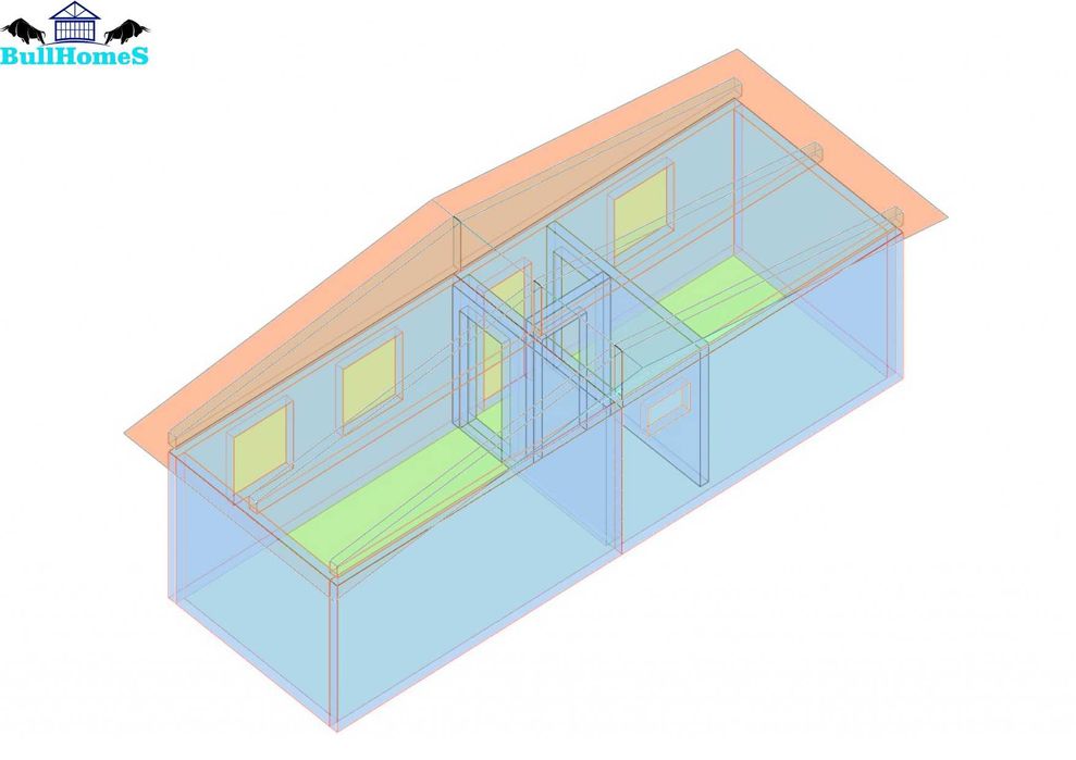 Къща,Бунгало,Преместваема къща,Сглобяеми къщи,Модулни,Жилищни-30,4м²