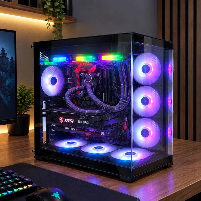 MSI Z170A PRO/RTX 3060 Ti/32GB DDR4/480GB/Водно охлаждане Artic/RGB