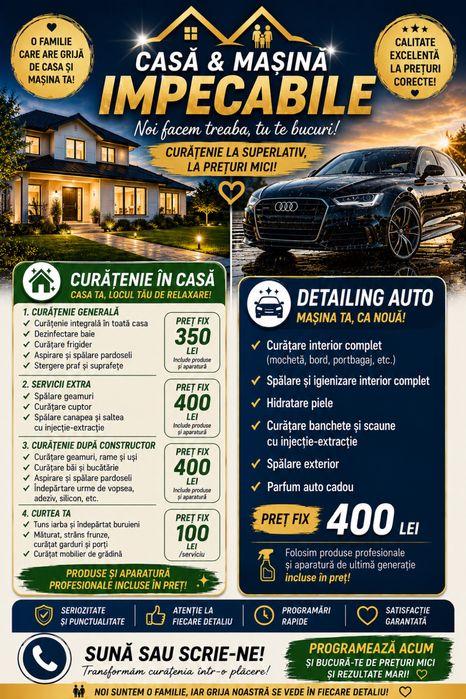 Curatenie si detailing
