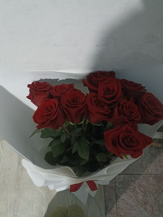 Букет красных роз